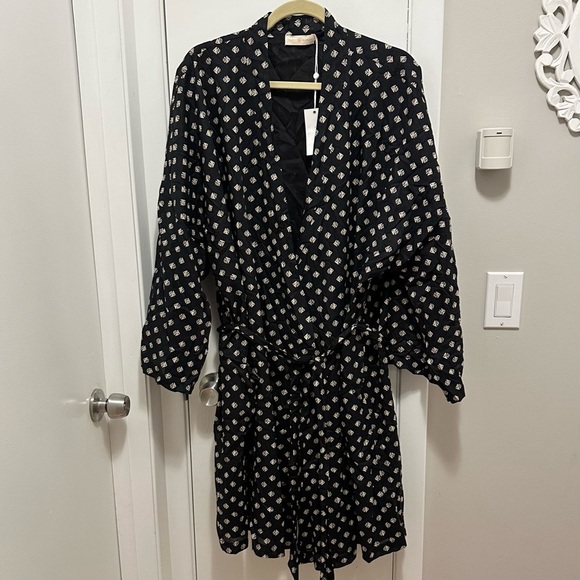 Tory Burch Other - NWT Tory Burch Sloan Kettering Robe 2018 King Fish Print Cotton OS limited RARE
